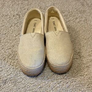 TOMS Women's Cream Espadrille Slip-Ons